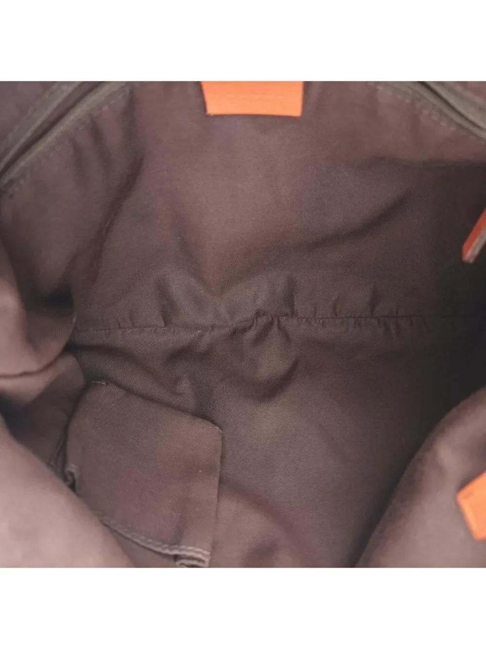 Gucci Abbey Line Orange Brown Canvas Leather Shoulder Bag
